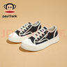 大嘴猴（paul frank）帆布鞋男生韩版板鞋经典情侣款日系休闲鞋透气小白鞋平底女鞋 黑色 40 实拍图
