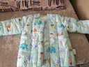 豆苗儿宝宝棉衣服纯棉花新生婴儿手工棉袄加厚保暖内胆幼儿内穿棉服儿童上衣秋冬季一周岁 蓝色大象 80码推荐年龄6-12个月 实拍图