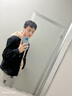 楠子汉牛仔外套男春秋新款秋装上衣秋冬季韩版潮流男士宽松潮牌休闲夹克 红标黑色#常规款 XL 实拍图
