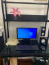 蓝皙电脑桌台式家用书桌简约钢化玻璃书桌书架组合一体办公学习桌子 【单桌】黑面+黑架 100*50*75cm 实拍图