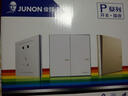 俊朗（JUNON）开关插座五孔86型暗装空调一开单控玫瑰金额定电流10A 一开单控16A三孔空调插 实拍图