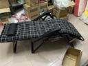 舒康优躺椅午休折叠办公室午睡椅家用阳台休闲舒适靠椅子靠背夏季午睡床 前脚8档背7档【耐用黑】 无规格 实拍图