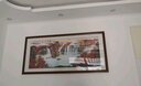 好久不见新中式客厅装饰画沙发背景墙横幅壁画现代简约酒店主卧室 新工艺 鸿运当头 60cmx170cm(适合2.2-2.5米沙发) 乌木黑 铝合金外框+有机玻璃 实拍图