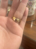 莹玉碧金店款男女情侣款镀金戒指越南沙金男款活口仿金戒指开口久不掉色 男光面活口单戒指宽9毫米重约8克 实拍图