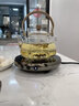 器酋 玻璃蒸煮茶壶小型煮茶器套装迷你电陶炉提梁壶白茶普洱煮茶炉 明镜·艾玛诗煮茶套装 960ml 实拍图