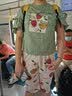 馨爱百年睡衣女夏天短袖纯棉韩版休闲甜美女士七分裤家居服可外穿薄款套装 QH5318 2XL 实拍图
