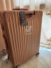 NAUTICA铝框行李箱万向轮拉杆箱耐磨大容量女玫瑰金旅行箱24英寸密码皮箱 实拍图