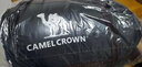骆驼（CAMEL）户外睡袋 轻盈加厚保暖双人旅行露营室内便携成人睡袋 K1103B-银化绿/燕麦色1.35kg 左 均码 实拍图