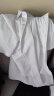 帕托瓦短袖衬衫男士夏季纯色白衬衫男韩版修身商务休闲衬衣白色L 晒单实拍图