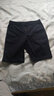 公牛四分裤男士夏季休闲宽松大码纯棉弹力薄款余文乐同款休闲5分短裤 蓝色 32 实拍图