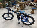 Jeep 吉普自行车折叠山地车前后双减震碟刹变速山地自行车-战神 战神-黑蓝三刀一体轮 24速24寸（适合身高1.5~1.75m） 实拍图