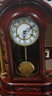 汉时（Hense）机械实木座钟客厅仿古台钟欧式复古坐钟古典报时钟表摆件HD07 椴木（31天机械机芯） 实拍图