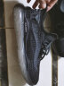 木林森（MULINSEN）男鞋新品春季休闲鞋靴低帮透气网面飞织椰子软底跑步运动鞋子男 MLS1923黑色 42 实拍图