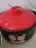 山背瓷业（SHANBEI CERAMICS） 砂锅电磁炉专用明火煲汤锅家用小号沙锅陶瓷煲养生炖汤 3升明火款（玛瑙红） 3L 实拍图