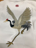 简拓 2022夏季新品薄款中国风刺绣仙鹤纯棉短袖T恤 学生情侣装体恤男大码半袖衫 2824黑色 L码(115-140斤) 实拍图