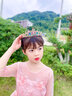 蓝莓兔皇冠头饰儿童公主粉色女孩高端水钻生日王冠女童演出水晶走秀发箍 皇冠（七彩钻） 实拍图