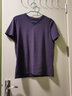 美特斯邦威t恤男女2025夏季新款纯色百搭纯棉短袖情侣装男士打底衫 黛红 M 170 92A 实拍图