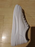 达芙妮（DAPHNE） 厚底小白鞋女春秋季新款透气板鞋子女百搭皮面学生运动休闲鞋女 白灰色-04024（皮面款） 38 实拍图