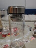 大容量1L升双层玻璃杯保温水杯大号1000ml带过滤网加厚隔热耐摔车载办公泡茶杯子柠檬水杯 800毫升 实拍图
