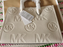 MICHAEL KORS礼物MK女包MIRELLA印花斜挎手提包托特包 中号 奶白色 实拍图