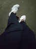 真维斯女装 夏季新款 束脚简约休闲八分裤JW 黑色8010 M 晒单实拍图