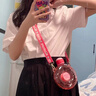 equra水杯女户外圈圈水壶卡通便携防漏带刻度杯子高颜值男女学生夏季 圈圈杯-蜜桃奶冻粉 575ml 1个 实拍图