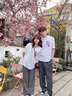 love legend情侣装夏天季短袖t恤新款宽松潮流一男一女学生上衣套装班服定制 胸前小图 白色 L 男+女S 实拍图