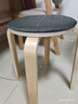万坤（WANKUN）凳子家用简约现代省空间高凳子北欧实木圆凳子加厚软面小凳子非塑料坐凳 深灰色 实拍图