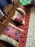 凯比特红木沙发坐垫中式家具罗汉床椅垫海绵防滑实木沙发垫套中国风加厚 石榴花拼接 坐垫定制 实拍图