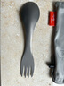 钛途（TITO TITANIUM） 纯钛叉勺两用多功能99.5%钛合金家用户外野营餐具厨具叉子勺子 两用叉勺（哑光钛色）含布袋 实拍图