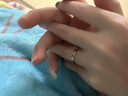 Vana山盟海誓银情侣戒指一对戒男女开口毕业生日礼物送男女朋友老婆 山海开口对戒【商家发货可刻字】 实拍图