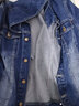 真维斯（JEANSWEST）夹克男2025春夏季舒适时尚简约牛仔外套男翻领男士外套深蓝3XL 实拍图