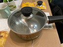 收米通用可视钢化玻璃锅盖可立炒锅汤锅蒸锅盖 14cm 实拍图