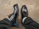 金利来男鞋冬季新款男士厚底正装皮鞋男圆头商务休闲鞋加绒保暖棉鞋男潮 黑色系带58093041001A 39 实拍图