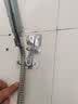 麦小登君御免钉粘贴式无痕花洒支架免打孔淋浴喷头底座可调节固定器架子 太空铝粘贴式底座（带挂钩） 实拍图