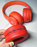 赖小星适用Beats Solo3耳罩魔音solo2耳机套头戴式降噪耳机真皮耳套无线耳棉wireless原配款海绵套配件 【无线版】原配 魅红色耳套一对装+拆机套装 实拍图