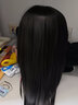 恒发假发女自然全头套长发长直发中长发逼真时尚女士真发齐刘海式 自然黑(大码)+五件套 长发 实拍图