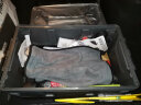悦卡 后备箱收纳箱车载汽车储物箱可折叠户外露营车用杂物整理箱用品 【升级加厚】黑灰双盖小号40L+防水袋 实拍图