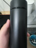 名创优品（MINISO）保温杯304不锈钢水杯男女大容量带茶滤泡茶杯子400ml哑光黑 实拍图