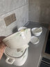 mornenjoy碗碟套装家用高颜值陶瓷景德镇新款餐具套装碗盘筷乔迁新家送礼 【天元煲】方形春风十里【可微波炉洗碗机】 56头 实拍图