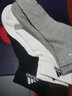 adidas 阿迪达斯袜子男袜女袜 2024新款棉袜运动三双装吸汗透气篮球袜 黑色白色灰色 IC1281 3双装 39-42码 实拍图