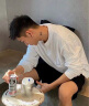 IDEAGEMER925银唐草纹耳环男原创设计手工银饰个性时尚小众轻奢高级感配饰 唐草纹耳环【单只】 实拍图