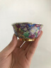 银斯妮 银茶杯999足银内胆功夫茶主人杯缠枝莲花景泰陶瓷杯家用建盏杯蓝 50毫升 红6.8cm*3.2cm 实拍图