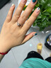喜钻铂金钻戒女六爪结婚钻石戒指求婚戒指结婚钻戒婚戒送女友生日礼物 50分H色SI 实拍图