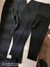 PHJ 休闲裤女秋季新款遮肉显瘦小脚哈伦长裤高腰职业OL免烫西装裤 黑色-加绒加厚 M（95-110斤） 实拍图