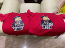 Classic Teddy精典泰迪儿童短袖T恤童装女童上衣男童夏装宝宝衣服1 棒球帽子熊同色插肩大红 100 实拍图