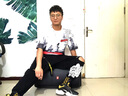 闪电潮牌（GENANX）小脚乞丐牛仔裤潮修身弹力设计师潮牌破洞紧身牛仔裤男青年 黑色 34 实拍图