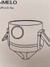 SIMELO摩卡咖啡滤网咖啡过滤器滤杯手冲咖啡器具咖啡漏斗滤网套装 黑色 晒单实拍图