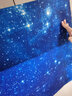 沪达墙纸宇宙星空墙纸天花板3d立体卧室星球梦幻图案吊顶房顶KTV胶贴壁纸 蓝色星空 687030( 刷胶/无背胶) 实拍图