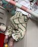 papa爬爬夏季新品儿童裤子印花防蚊裤男女宝宝双层绉布长裤透气宽松 深灰色 90 cm 实拍图